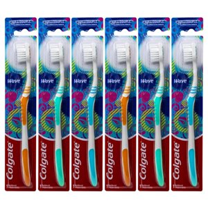 Colgate Wave Toothbrush, Ultra Compact , Soft (Colors Vary) - Pack of 6 Visit the Colgate Store