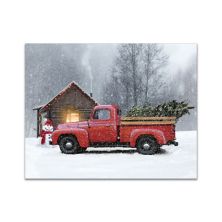 Personal-Prints Season of Joy Red Truck Wood Wall Art Personal-Prints