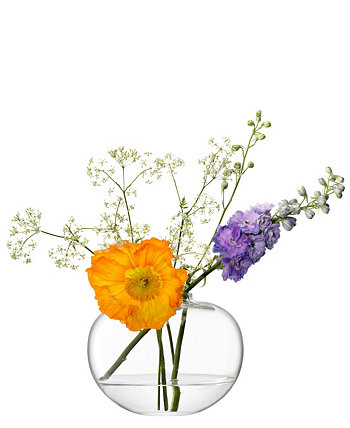 Flower Curved Bouquet Vase H6in. LSA International