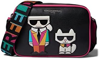 Karl Lagerfeld Paris Maybelle Crossbody Black/Pink Multi One Size Karl Lagerfeld