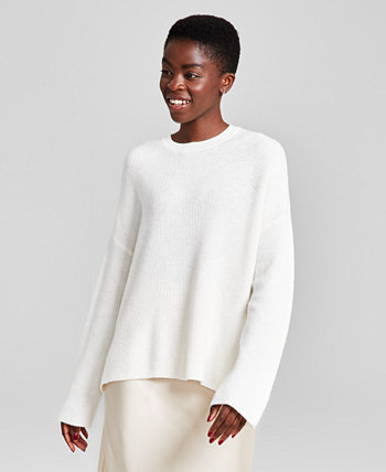 Женский свитер в рубчик с круглым вырезом, созданный для Macy's And Now This