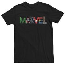 Мужская футболка с рисунком в виде букв фанатов Marvel Marvel