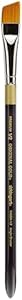 KINGART Premium Original Gold 9400A-1/2 ANGULAR SHADER Series Artist Brush, Golden Taklon Synthetic Hair, Short ACRYLIC HANDLE, for Acrylic, Watercolor, Oil and Gouache Painting, Size 1/2" Kingart