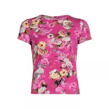 Трикотажная футболка Ressi с цветочным принтом L'AGENCE