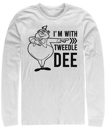 Tweedle Dee Мужская футболка с длинным рукавом и круглым вырезом Alice in Wonderland FIFTH SUN