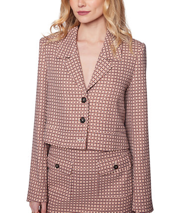 Женский укороченный вязаный пиджак Sara с принтом LOST + WANDER