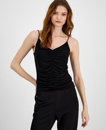 Women's Ruched V-Neck Camisole, Created for Macy's Bar III