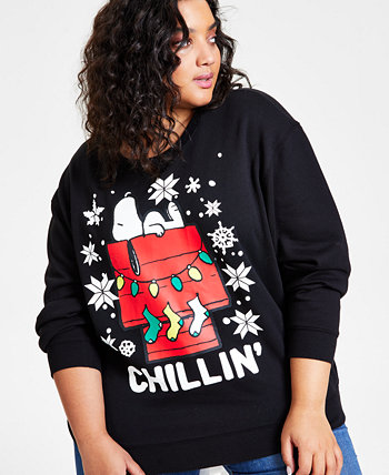 Модный свитшот Snoopy Chillin' больших размеров Love Tribe