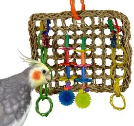 Super Bird Creations Mini Activity Wall Bird Toy, Medium Super Bird Creations