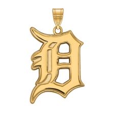 Очень большой кулон из стерлингового серебра LogoArt Detroit Tigers LogoArt