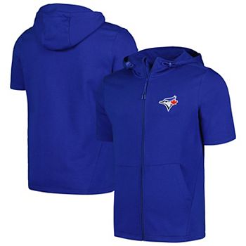 Мужская Футболка Levelwear Royal Toronto Blue Jays Recruit Короткий Рукав С Полному Молнии LevelWear