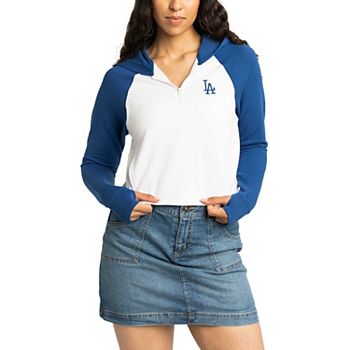 Женский Кроп-Топ Капюшон Lusso Los Angeles Dodgers Jane Unbranded