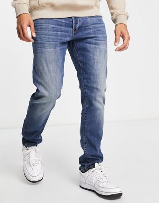 Синие джинсы узкого кроя G-Star 3301 G-STAR RAW