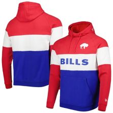 Мужской пуловер с капюшоном New Era Royal/Buffalo Bills с цветными блоками и возвратом New Era
