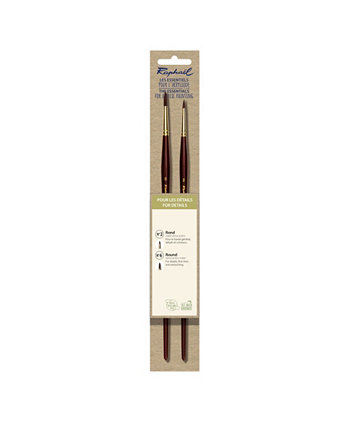 Essentials for Details Acrylic and Watercolor Brush 2 Piece Set Raphael