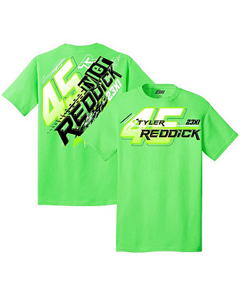 Мужская неоново-зеленая футболка Tyler Reddick Xtreme 23xi Racing
