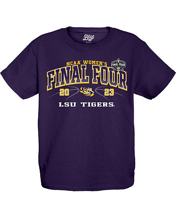 Youth Boys and Girls Purple LSU Tigers 2023 NCAA Women's Basketball Tournament March Madness Final Four T-shirt Blue 84