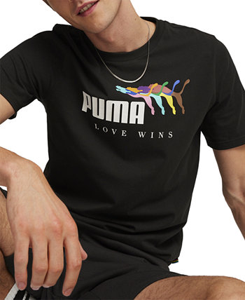 Men's ESS+ LOVE WINS Short Sleeve T-Shirt PUMA