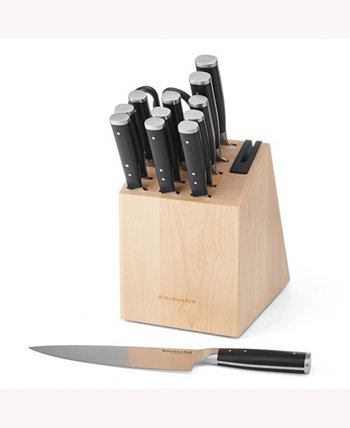 Пластик HDL, 14 шт. Набор блоков для ножей с тройной заклепкой и встроенной точилкой для ножей KitchenAid