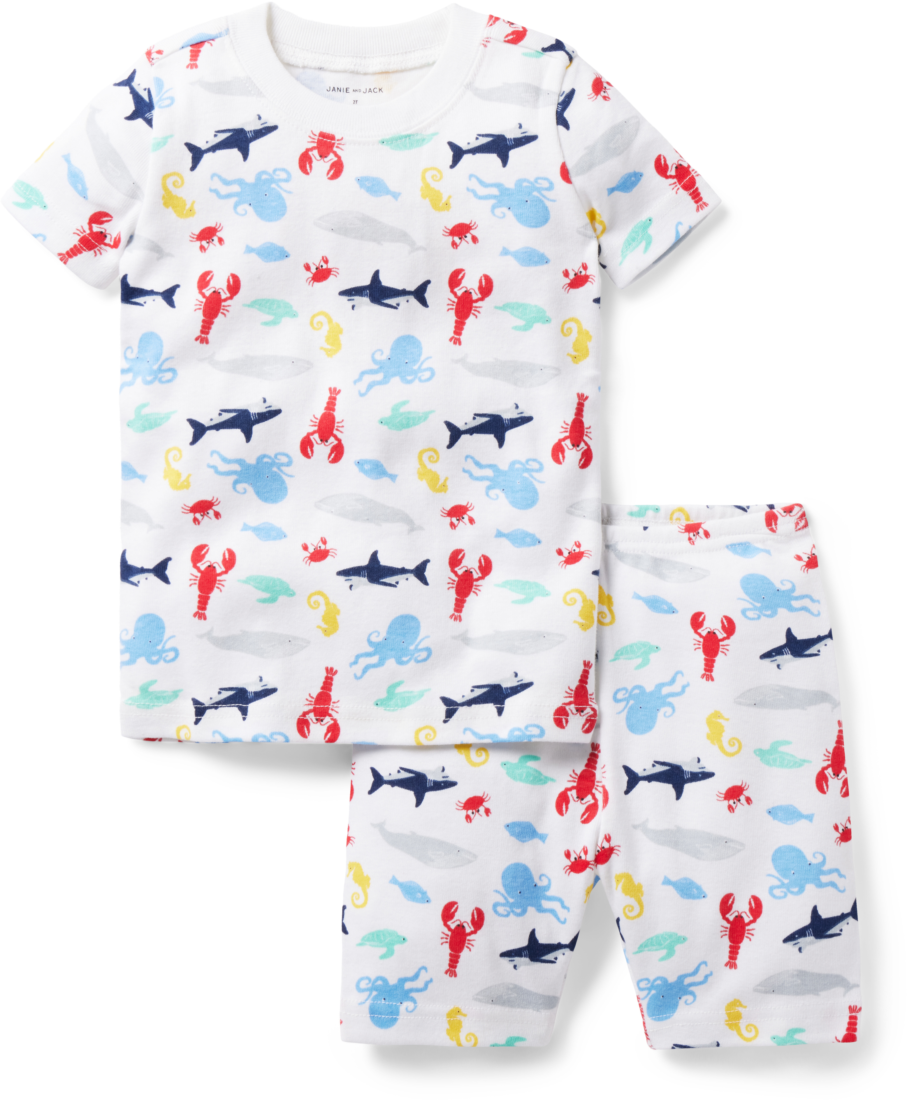 Ocean Friends Short Tight Fit Sleepwear (Toddler/Little Kids/Big Kids) Janie and Jack