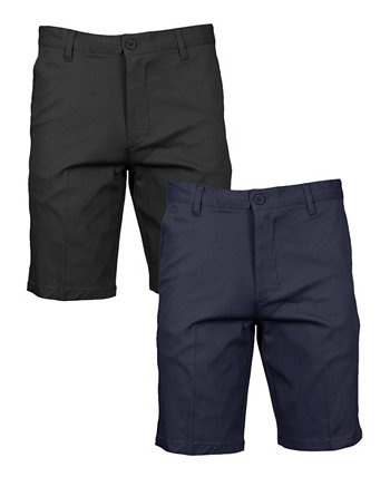 Мужские облегающие шорты чинос из гибкого хлопка и стрейча, упаковка из 2 шт. Galaxy By Harvic