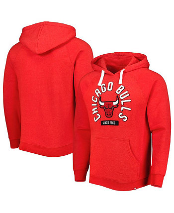 Мужской и женский пуловер с капюшоном Red Chicago Bulls Athos Olson Tri-Blend Sportiqe