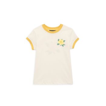 Little Girl's &amp; Girl's Wildflower T-Shirt Tiny Whales