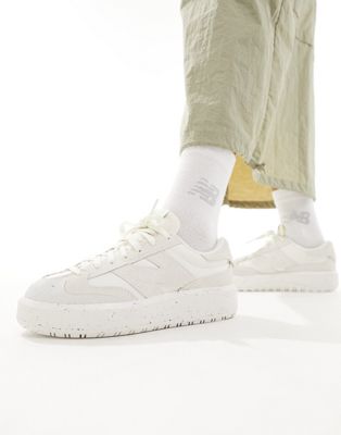 Женские кроссовки CT302 в белом и зеленом цвете для повседневного использования New Balance