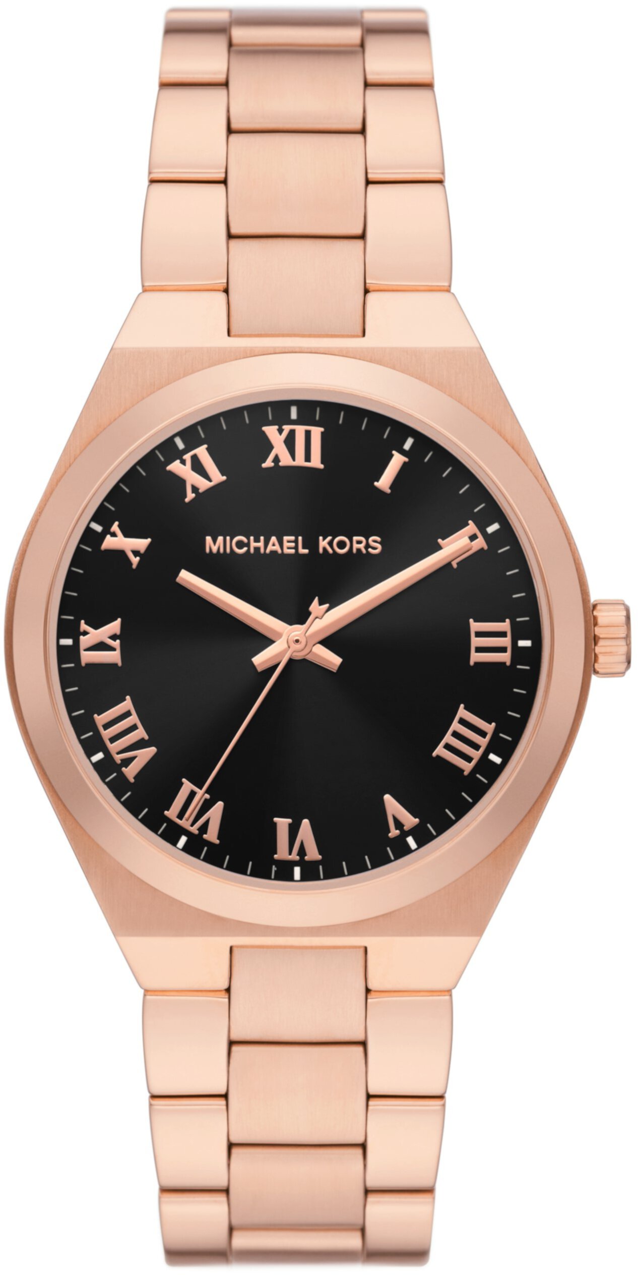 MK7392 — Часы Lennox с тремя стрелками из нержавеющей стали цвета розового золота Michael Kors