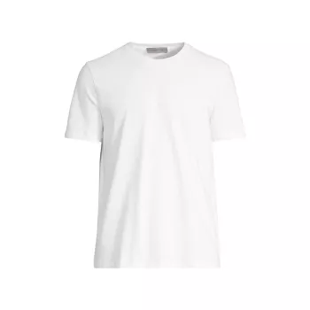 Меланжевая футболка с круглым вырезом Corneliani