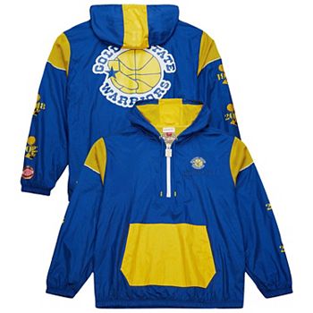 Унисекс Футболка Mitchell & Ness Golden State Warriors Hardwood Classics Team OG 3.0 Anorak Half-Zip Windbreaker Jacket Mitchell & Ness