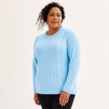Пуловер больших размеров Croft & Barrow® со шнуровкой Croft & Barrow