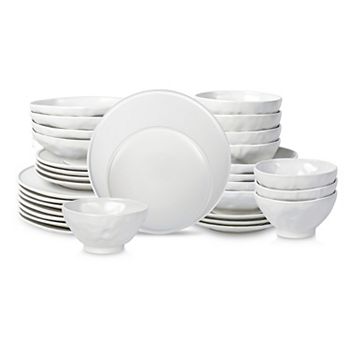 Stone by Mercer Project NENDO Stoneware 32-Piece Dinnerware Set in White Stone by Mercer