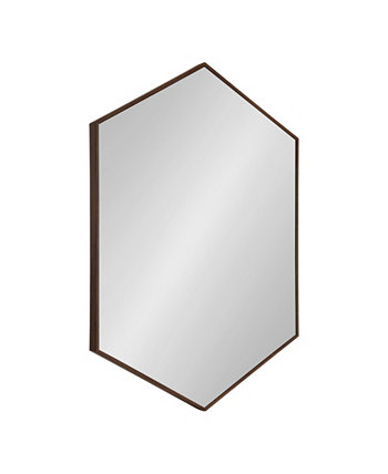 Настенное зеркало Rhodes в шестиугольной раме — 24,75 x 36,75 дюйма Kate and Laurel