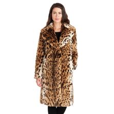 Женское пальто из искусственного меха с леопардовым принтом Fleet Street Fleet Street