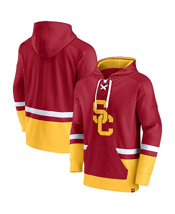 Мужской пуловер с капюшоном Cardinal USC Trojans First Battle Fanatics