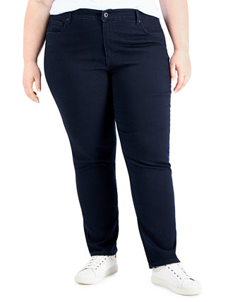 Прямые джинсы больших размеров с высокой посадкой, созданные для Macy's Style & Co