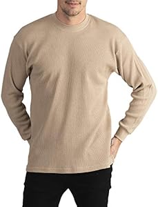 Мужская Базовая Майка Pro Club Heavyweight Cotton Long Sleeve Thermal Top, Коричневый, Маленький Pro Club