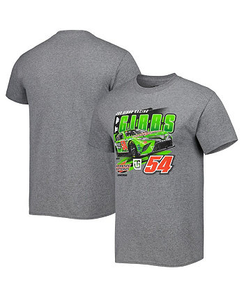 Men's Heather Gray Ty Gibbs Pit Road T-shirt Joe Gibbs Racing Team Collection