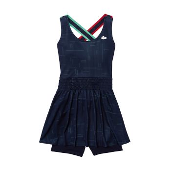 Спортивное теннисное платье со встроенными шортами Lacoste