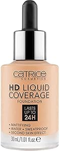 Тональный крем HD Liquid Coverage | Высокое и естественное покрытие | Веганский и без жестокости (070 | Toffee Beige) Catrice