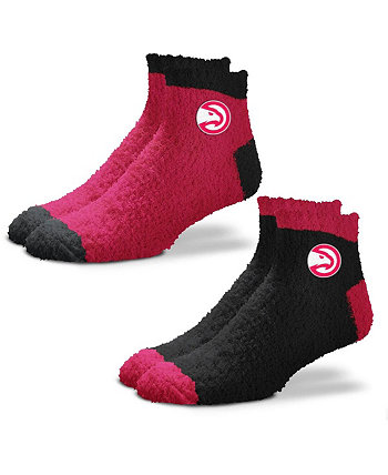 Women's Atlanta Hawks 2-Pack Team Sleep Soft Socks For Bare Feet