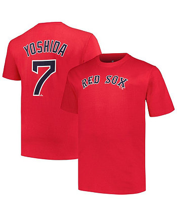 Мужская футболка Masataka Yoshida Red Boston Red Sox Big and Tall с именем и номером Profile