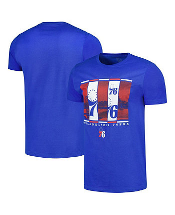 Мужская футболка Royal Philadelphia 76ers City Skyline Stadium Essentials