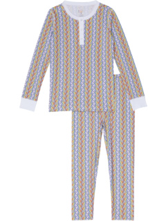 Пижама Tie-Dye Daze (для младенцев/малышей/маленьких детей/больших детей) Roller Rabbit Kids