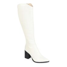Journee Signature Laila Tru Comfort Foam™ Women's Leather Knee-High Boots Journee Signature
