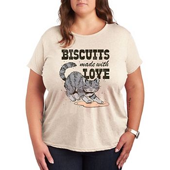 Plus Biscuits Made With Love Graphic Tee Licensed Character