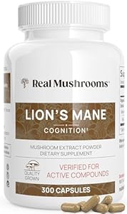 Lions Mane Mushroom Cognition Capsules (Капсулы) (120 Capsules) Lions Mane Mushroom Powder (Порошок) Extract Capsules | Brain Supplement, Brain Vitamins, Focus Supplement Real Mushrooms