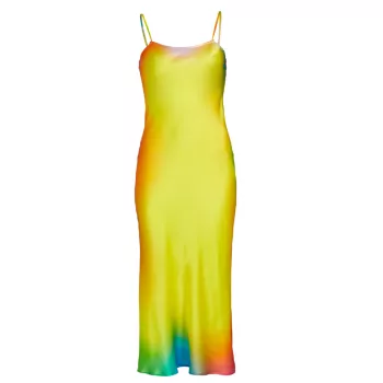 Шелковое платье-комбинация Sunny Day с градиентом BruceGlen