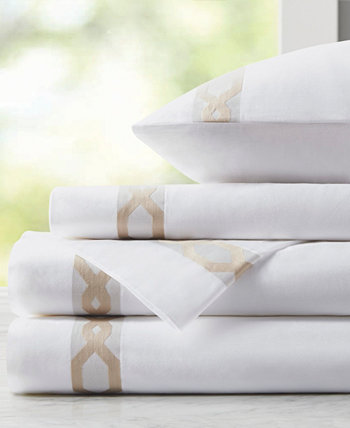 CLOSEOUT! Hem 300 Thread Count Cotton Sateen 4-Pc. Sheet Set, California King Croscill